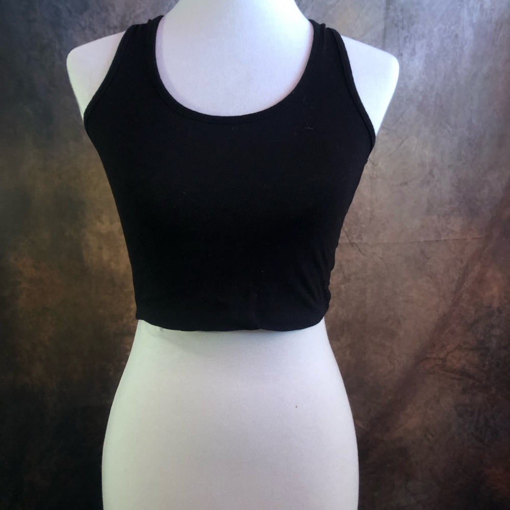 Bozzolo Black Cropped Tank